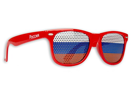 Promo Trade Russland Fanbrille KIDS - Rot/Weiss/Blau