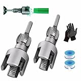 Integrated Internal And External Pipe Thread Tools, 1/2 And 3/4 Pipe Thread Cutting Tools For Industrial Maintenance And Diy Modification To Quickly Stop Leaks (4 points+6 points+PTFE tape+ of gloves)