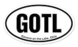 GOTL Geneva on The Lake Ohio Oval Car Sticker Indoor Outdoor 5' x 3'