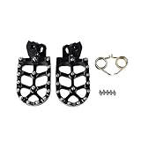 Colore: Nero Argento Oro TROGPYXG Compatibile con YAMAHA Tenere XT600 XT 600 E XTZ XT600Z XTZ600 XT600E Ténéré Accessori moto Poggiapiedi Pedane Pedane Resto Pedali(Black)