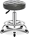 Stołek na kołach Wysokość stołka piękna Regulowana, zagęszczona gąbka z rodem gazowym Okrągłe siedzenie Hydrauliczne stołki obrotowe walcowania, do biurka medycznego Kuchnia Tattoo Testo