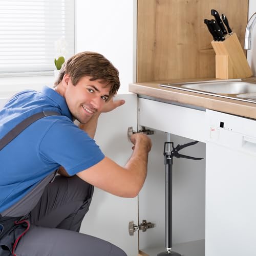 2Pack Adjustable Cabinet Support System, Jacks for Drywalls Extends 20-32 Inch Supreme Steel, Supports up to 100 lbs