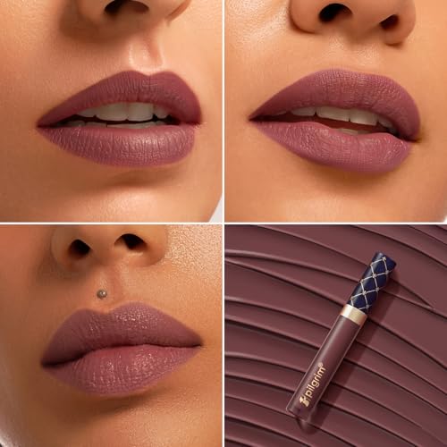 Image of Pilgrim Oh So Creme! Premium Matte Liquid Lipstick | Most Lightweight & Transfer-proof Lipstick | Highly Pigmented & Long-Lasting | 3.5ml (Mauve Affaire-23)