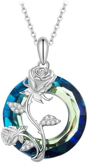 925 Sterling Silver Angel Ring Devil's Eye Pendant Necklace Tree of Life Neck Chain for Women Platinum Plated Jewelry SSS-0220