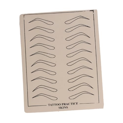 Healeved 6 Hojas Ceja Práctica Piel Transferencias De Cejas 4d Entrenamiento De Cejas Piel Cuchillas Microblading De Cejas Piel Práctica De Cejas Piel