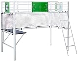Powell Goal Keeper Loft Bed, Twin, White