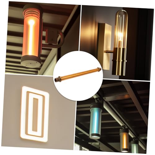 Image of Housoutil Wall Lamp Accessories Pendant Light Fixtures Lamp Parts for Table Lamp Repair Hanging Lamp Kit Lamp Repair Kit Lamp Straight Stem Diy Lamp Kit Lamp Stem Thread Iron M10 Making Rod
