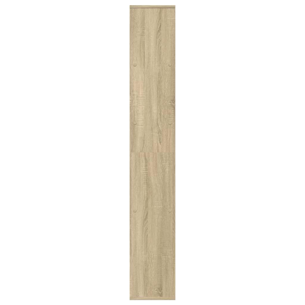 Generisch Raumteiler-Bücherregal Sonoma-Eiche 67x25x161,5cm Holzwerkstoff,Möbel,Regalsysteme,Bücherregale Bücherschränke-858077