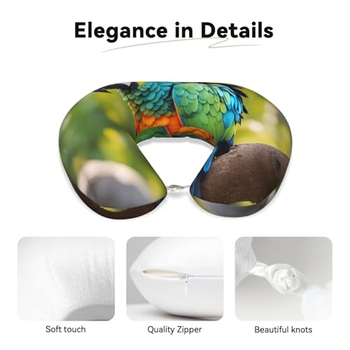 Almohada de espuma viscoelástica negra cuello para viajar miniatura 4