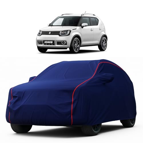 Image of Heavy-Duty Car Cover for Compatible with Maruti Ignis (2017 to 2025 All Models) Deluxe Car Protection Cover - Waterproof & UV-Resistant All-Season Exterior Protection