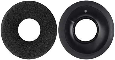 Geekria Comfort Velour Replacement Ear Pads for Sennheiser HD25-1, HD25, HD25SP, 25SP-II Headphones Earpads, Headset Ear Cushion Repair Parts (Black)