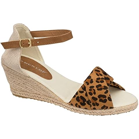 Espadrilles compensées Dunlop léopard Cover