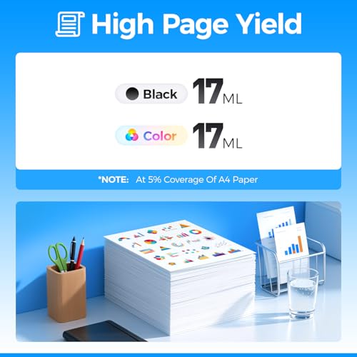 Image of Remanufactured T324 Ink Cartridges 8-Pack Set High Yield Replacement Compatible with T3240 T3241 T3242 T3243 T3244 T3247 T3248 T3249 Ink Works with SureColor SC-P400 P400 Wide Format Inkjet Printer