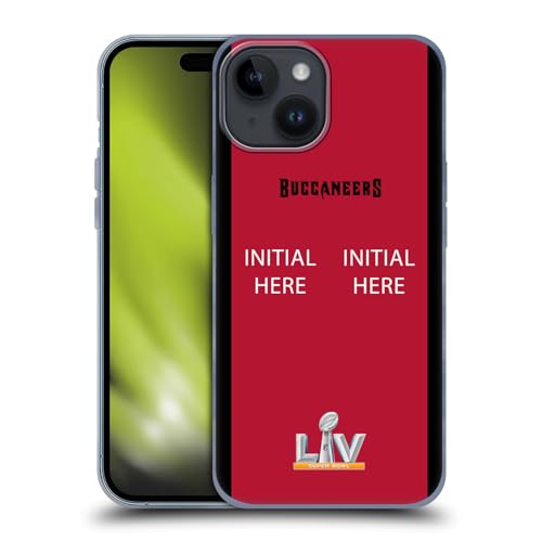 Coque iPhone 15 Tampa Bay Bucs en gel robuste pour éviter les bris d'écran