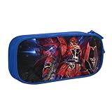 機動戦士ガンダム 多機能大容量筆袋 化粧ポーチ文房具収納 ファスナー付き化粧ポーチ Blue