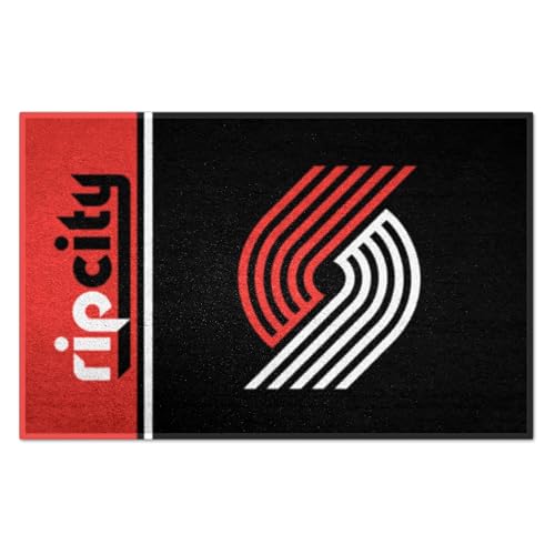 FANMATS 17927 Portland Trail Blazers Starter Mat Accent Rug - 19in. x 30in. | Sports Fan Home Decor Rug and Tailgating Mat Uniform Design