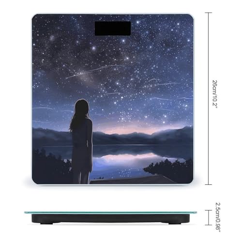 Báscula de baño digital Girl Looking at Stars 26x26 cm miniatura 2