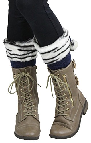 Image of ToBeInStyle Women's Sexy Soft Knit Thick Knee High long Leg Warmers