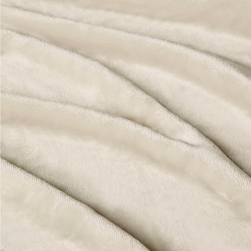 Miniatura 4 de Amazon Basics Manta de Polar Suave y Mullida, Cálida, No Térmica para Sofá, 127cm x 152cm, Beige | Manta Suave, Mullida y Cálida para Sofá y Sillón