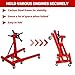 SPOWAY Engine Stand, 2000LBS Heavy Duty Engine Stand with 360 Degree Rotating Head & Folding, Engine Motor Stand with 6 Swivel Caster 4 Adjustable Arms for Vehicle Maintenance Auto Repair, Red