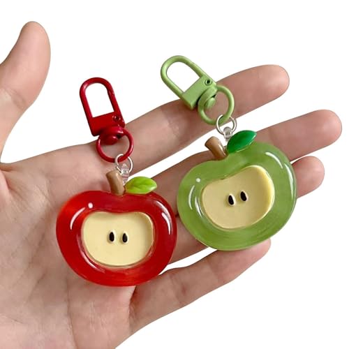 2PCS Fruit Keychain Charms Kawaii Keychain Accessories Cartoon Phone Charm