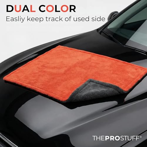 Image of Car Drying Towel | Super Absorbent | Twisted Loop Microfiber | Dual-Sided, Lint-Free, Scratch-Free, 1400 GSM Drying Towel for Car Detailing (X Large)