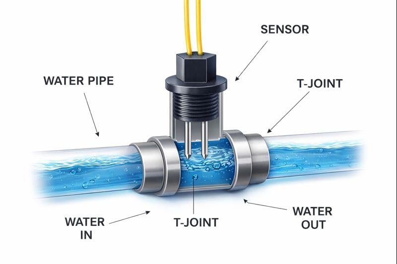 SS-316 Contact Type Water Level Sensor – Plastic Pipe Mount | ½ Inch Thread | Corrosion-Free & Long-Lasting 3