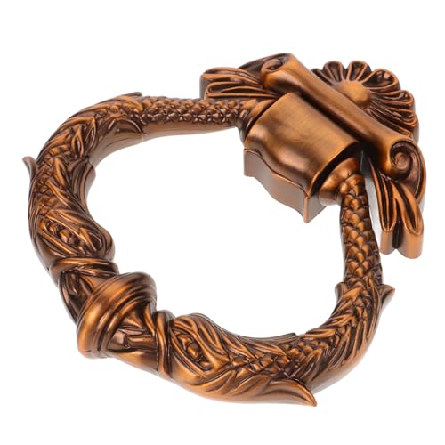 FONDOTIN 欧式?古?合ドアノッカー 家用軽量玄関装飾 店舗 ホテル用セキュリティリング 多鋳造堅牢設計 簡単取付け可能