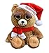 William Mark Feisty Pet Santa Bear: Ebeneezer Claws Stuffed Attitude Plush Animal