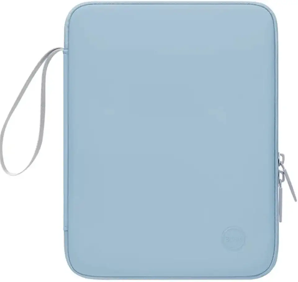 Capa Protetora para Tablet 13 Polegadas, Bolsa Organizadora Portátil com Alça, Resistente a Impactos, Preta (Azul Claro)