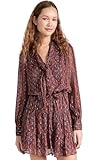 PAIGE Women's Cleobelle Dress, Iced Slate Multi, L