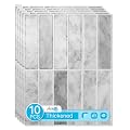 Art3d 11.4 x 9 Inch Heavy-Duty Peel and Stick Backsplash for Home Décor, 10-Pack Vinyl Wall Tiles for Kitchen Countertop, Gray Marble