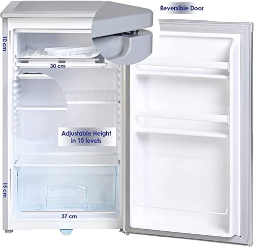 ثلاجة بباب واحد من سوبر جنرال بسعة 93 لتر | رقم الطراز KSGR132، ضمان لمدة 2 عام، رمادي