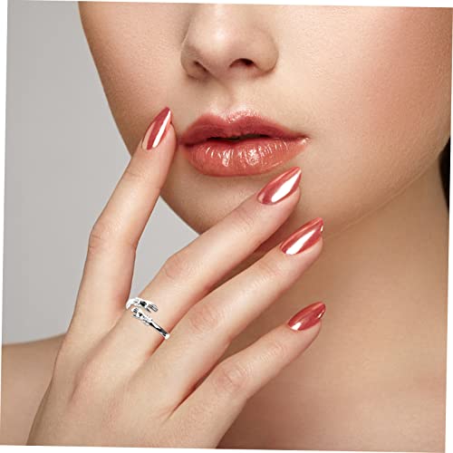Bague de câlin en argent sterling ajustable pour un éclat chic durable