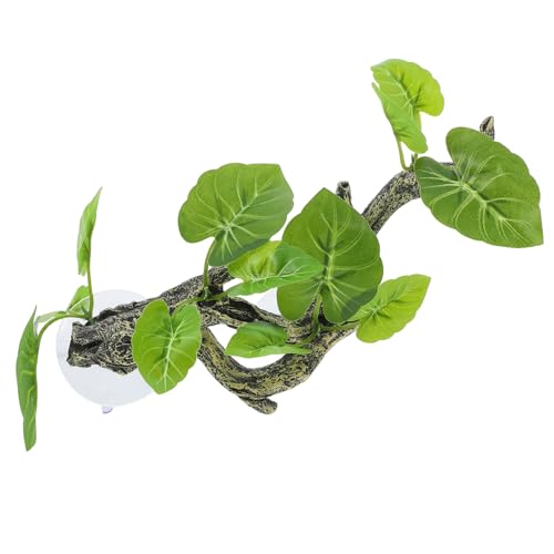 Toddmomy Realistic Reptile Resin Plant Model for Terrarium Decor Durable Fake Terrarium Plant Enhancing Reptile Habitat with Versatile Design for Lizard and Amphibian Environments