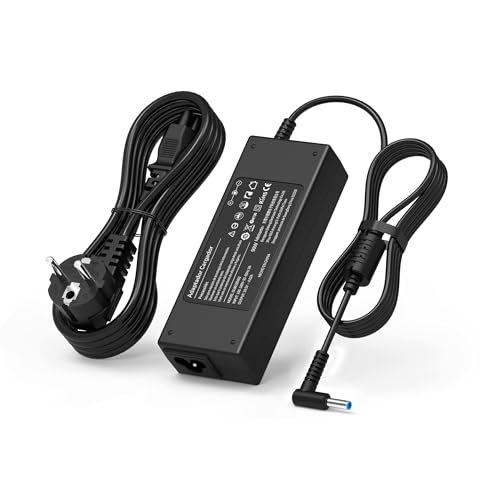 90W Cargador Ordenador para Portátil HP 240 250 255 ProBook 430 440 450 455 470 EliteBook 840 850 G3 G4 G5 G6 G7 G8 710412-001 HP Stream Pavilion x360 Adaptador Alimentacion 4.5 * 3.0 mm 19.5V 4.62A