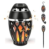 SKYK LED Flame Outdoor Speaker,Tiki Torch Speakers Atmosphere Light Speakers,Outdoor...