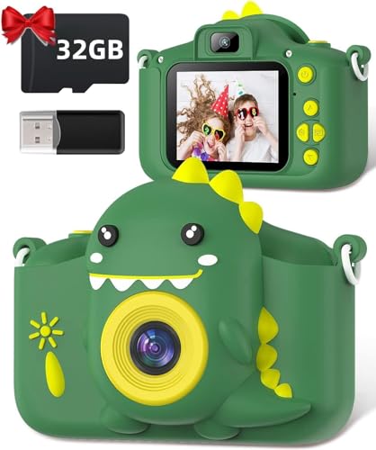 Gofunly Fotocamera Istantanea Per Bambini 3-12 Anni - 2,4'' Schermo, 1080P, Con 32GB E 3 Rotoli Di Carta