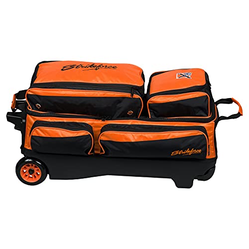 Kr Strikeforce Kr Konvoy Triple Roller Bowling Bag - Orange/Black #TOP5