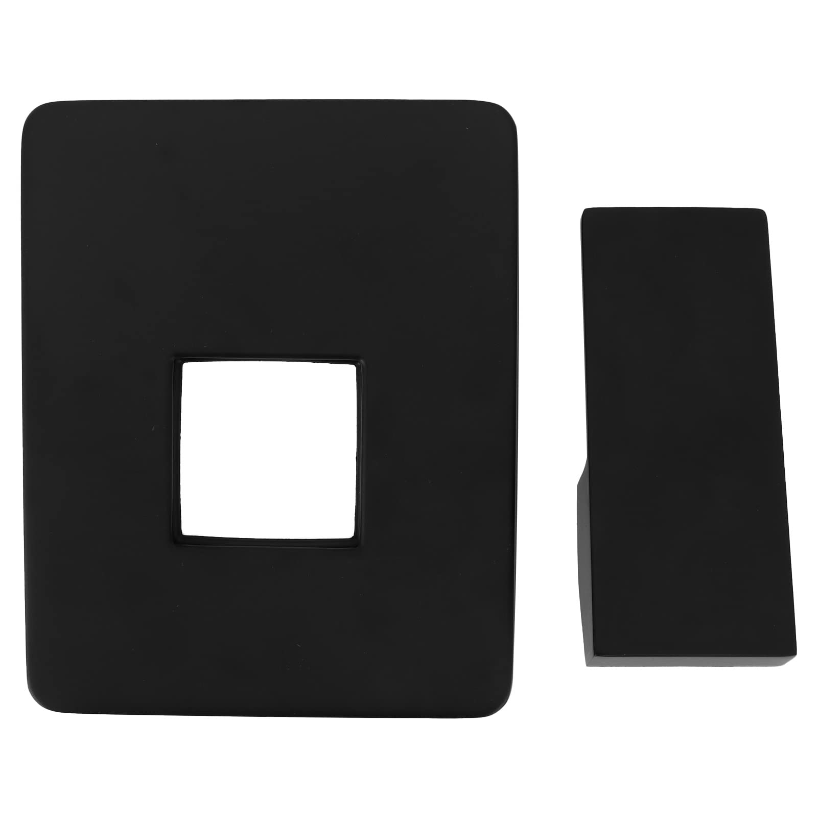 Rociador de ducha de una sola función Boquilla de cabezal de ducha oculta Latón duradero Negro mate Accesorio de baño de 9 pulgadas para la renovación del baño del hogar