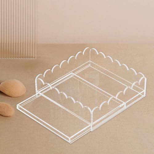 Bandeja de acrílico con compartimento personalizable para fotos y estética curva 4
