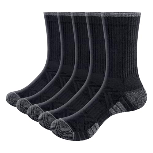 YUEDGE Women's Walking Sports Socks, Moisture Wicking Womens Socks,