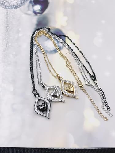 Gold Cremation Necklace for Ashes Always in My Heart Mom/Dad/Grandma Urn Ash Keepsake Memoril Teardrop Pendant Urns for Human Ashes Adult Female 5