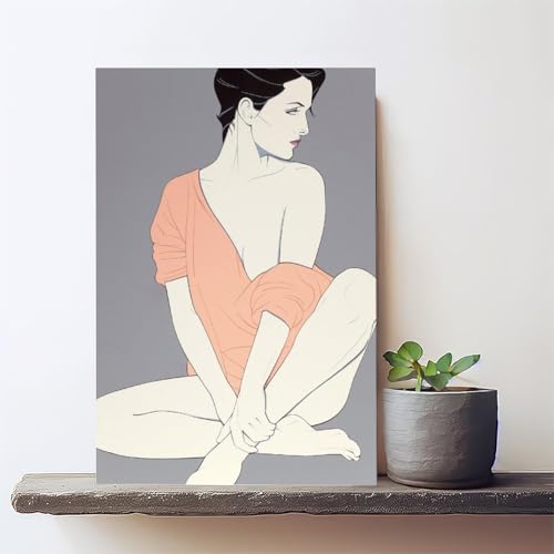 Impression sur toile Her Casual Pose 1983 Patrick Nagel 30x45 cm - 2