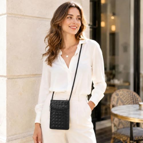 Image of Small Crossbody Women Cell Phone Purse Wallet Bag With Shoulder Strap