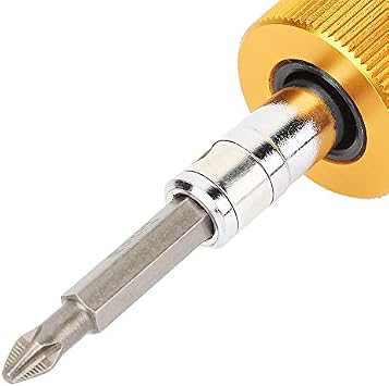 Hyuduo Preset Torque Driver Precise Torque Screwdriver Adjustable Threaded Fasteners Tighten Workpiece Driver 0.5-3Nm Hex Socket RTD-3 Torque Wrench for Assemble and Repair