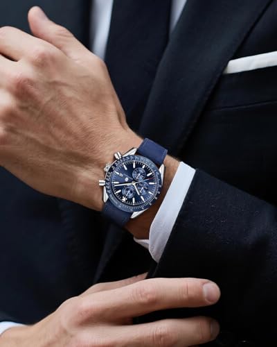 Image of BY BENYAR Watches for Men Analog Quartz Chronograph 30M Waterproof Luminous Big Face Mens Watches Business Work Sport Casual Fashion Designer Dress Men's Wrist Watches Elegant Gift for Men