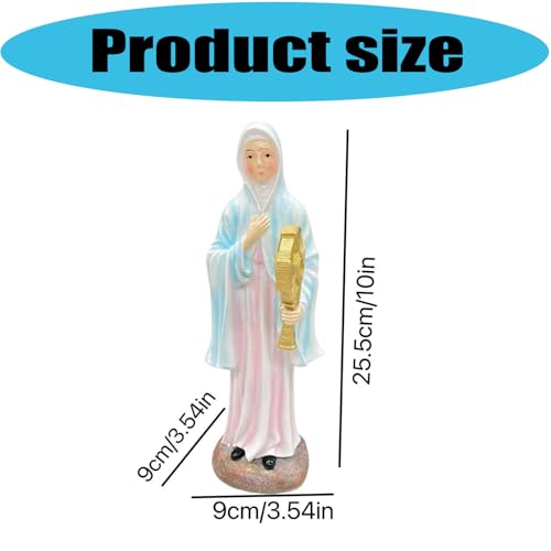 Statue religieuse chrétienne en résine avec croix pour autel - 4