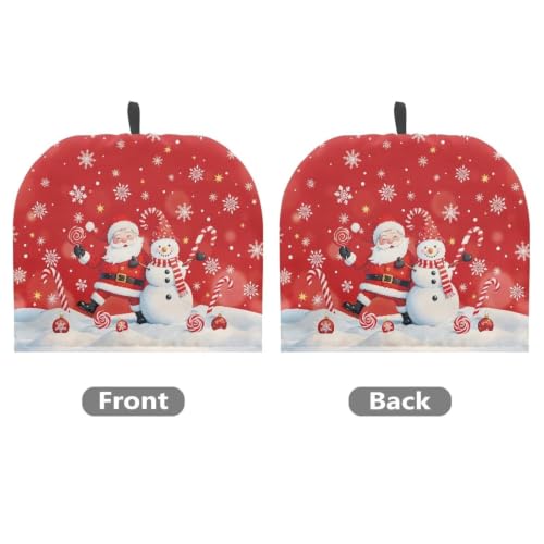 Image of Santa Claus & Snowman Tea Pots Cosy Cotton Breakfast Tea Pot Cover Kitchen Tea Pot Dust Cover Christmasa Kettle Covers Home Family Decorative Accessories