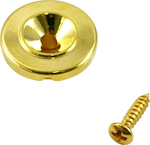 Vintage Style Round String Retainer for Electric Bass - Gold